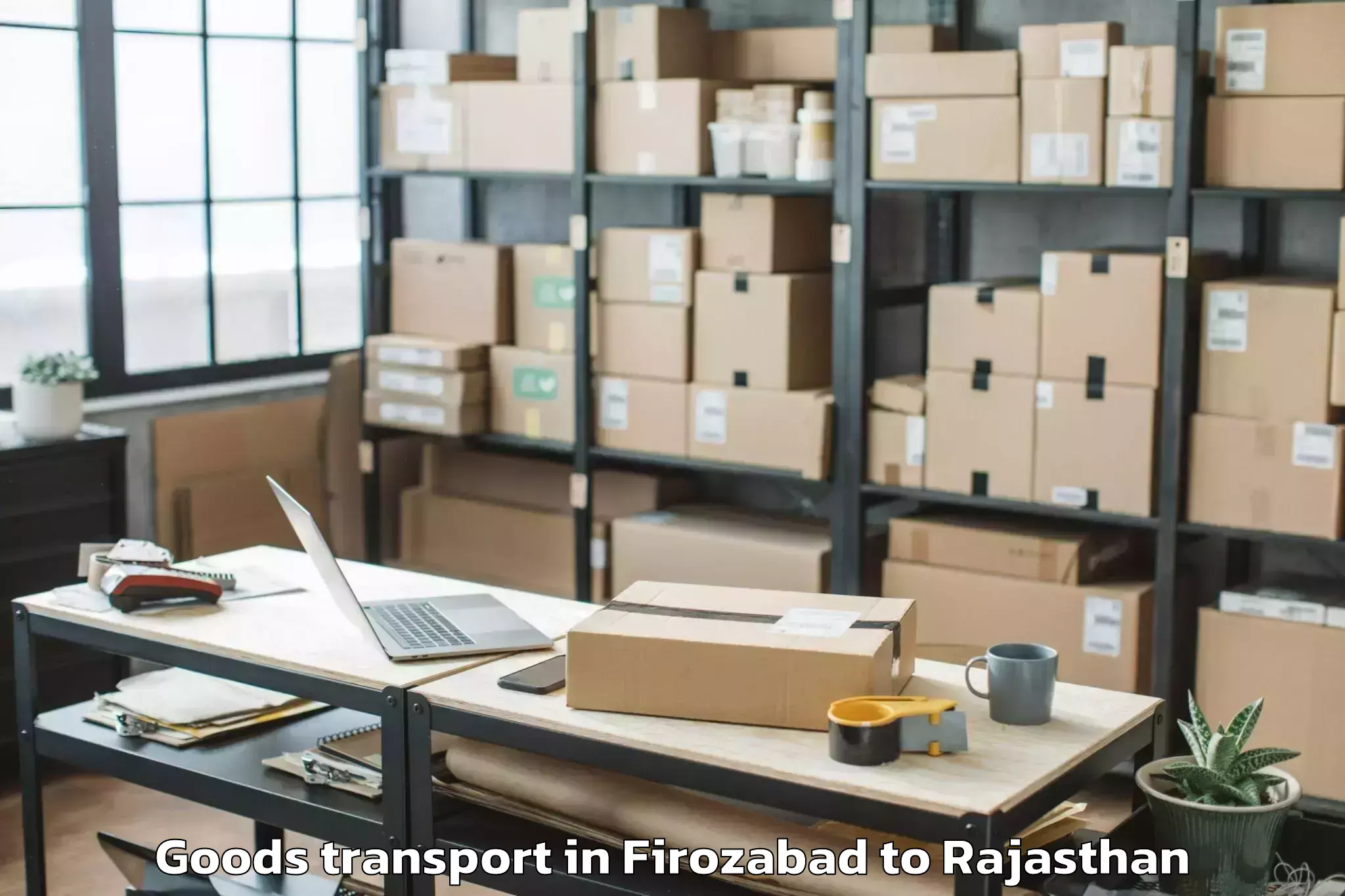 Top Firozabad to Deeg Goods Transport Available